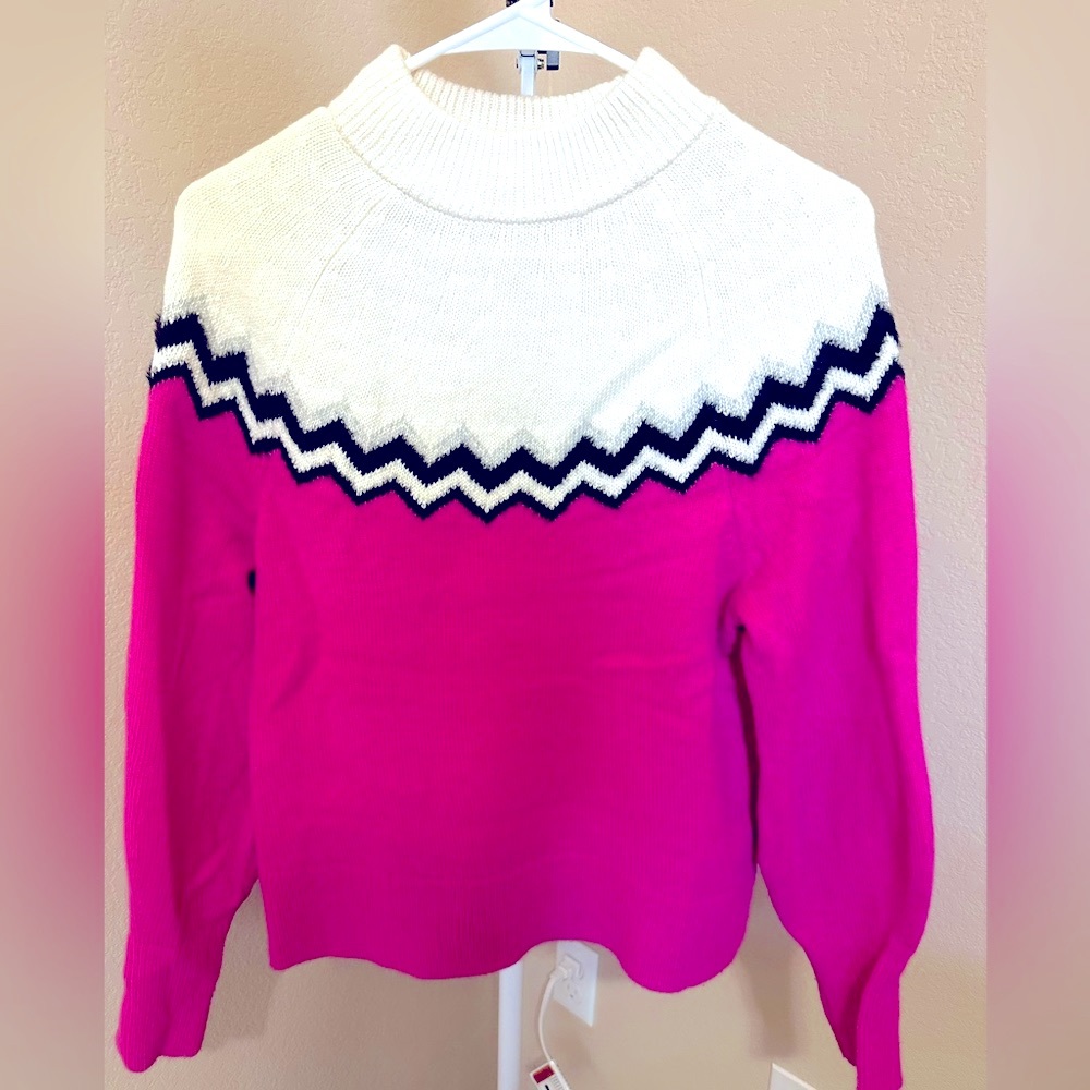 Ann Taylor colorblock sweater XS